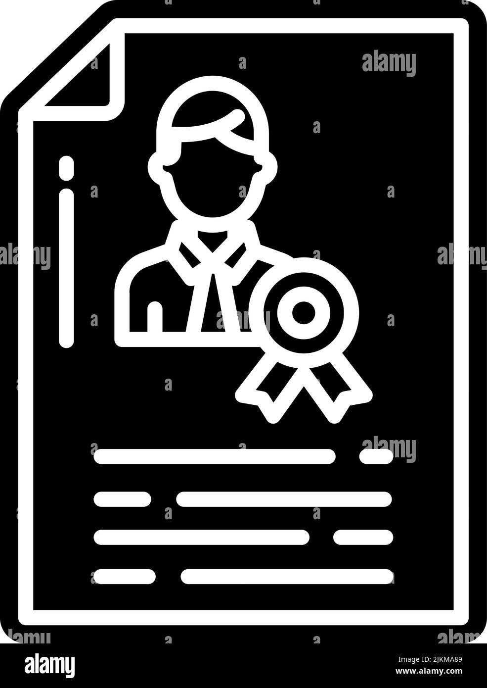 document icon black vector illustration Stock Vector Image & Art - Alamy
