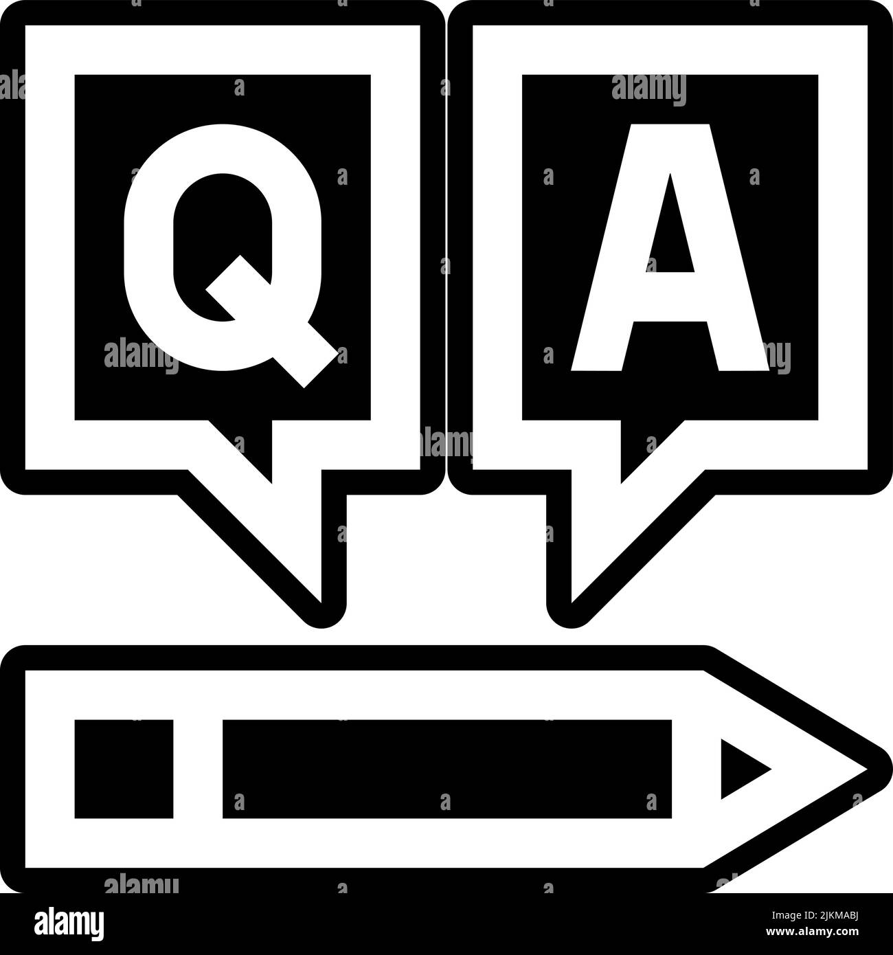 faq icon black vector illustration Stock Vector Image & Art - Alamy