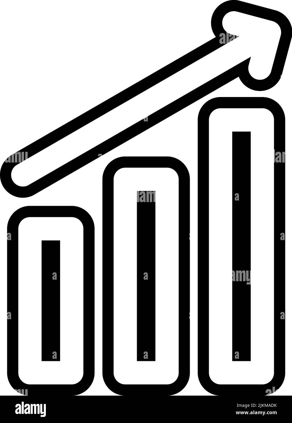 increase icon black vector illustration Stock Vector Image & Art - Alamy