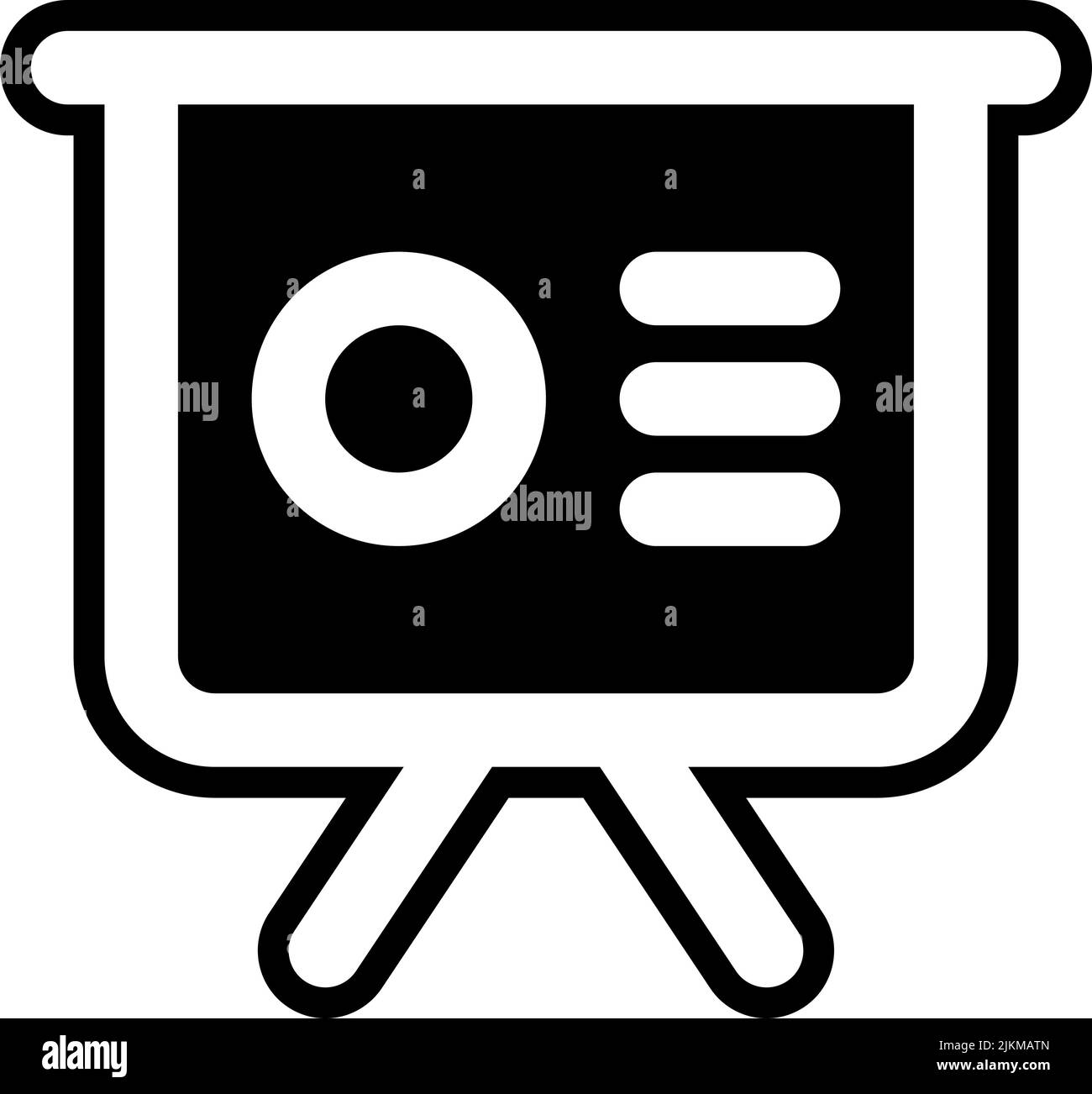 presentation icon black vector illustration Stock Vector Image & Art ...