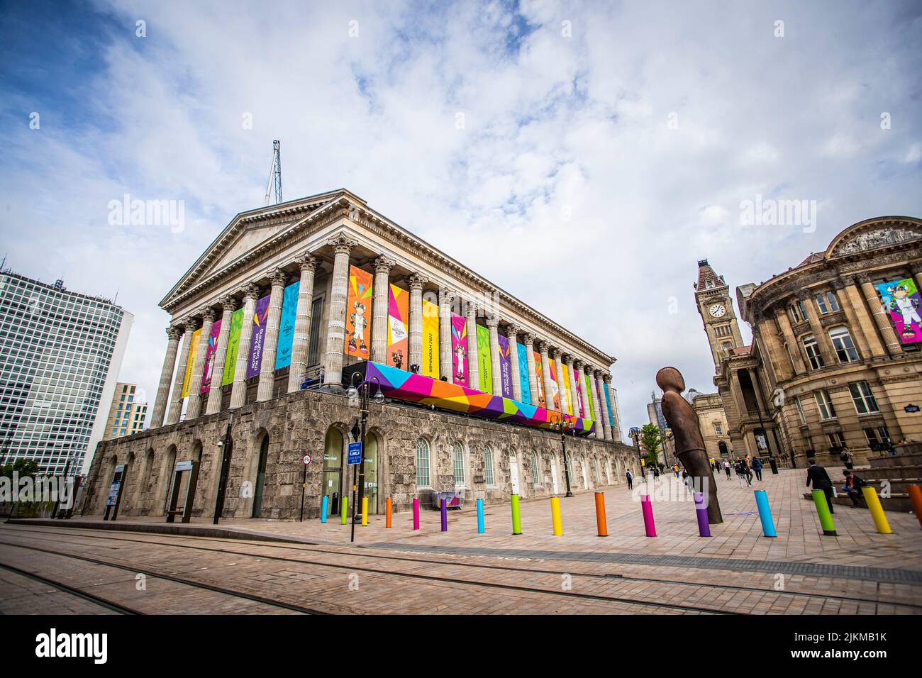 A colourful Birmingham during the Commonwealth Games, 2022. Stock Photo