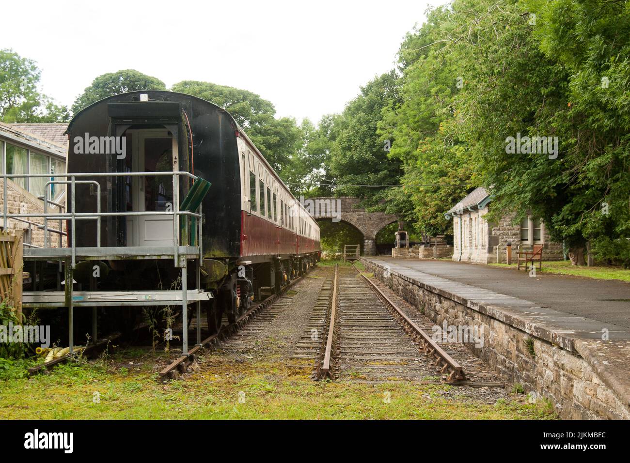 Hawes railway station Yorkshire Dales Stock Photo