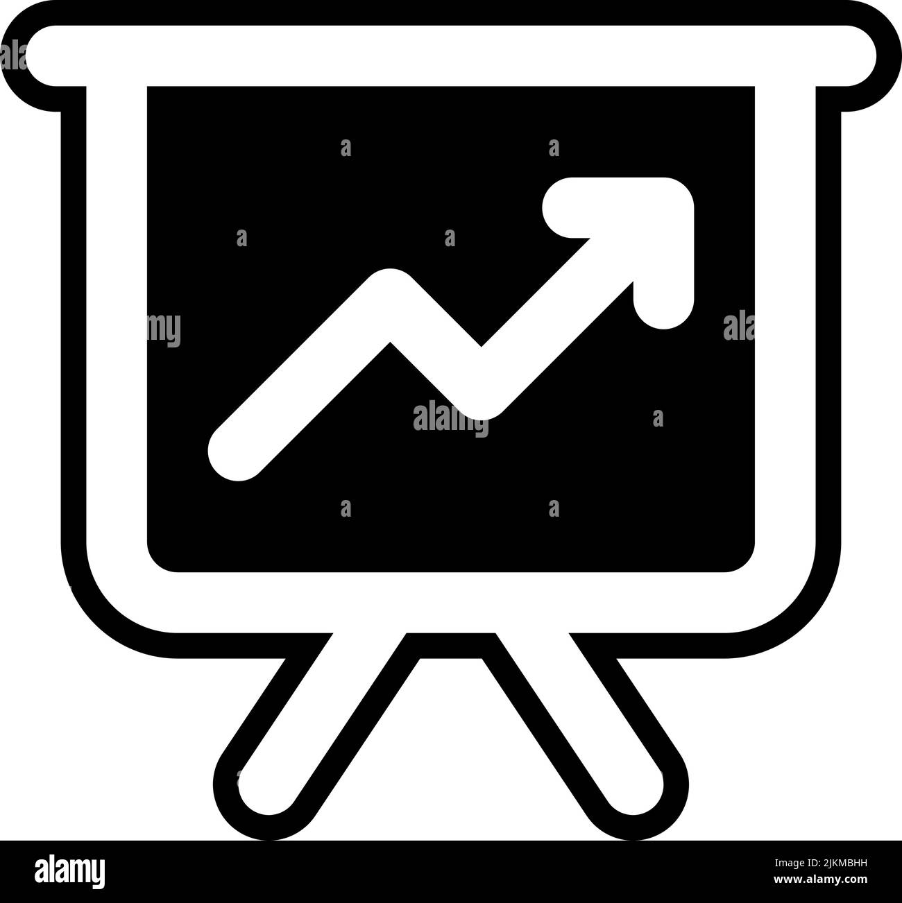 increase icon black vector illustration Stock Vector Image & Art - Alamy