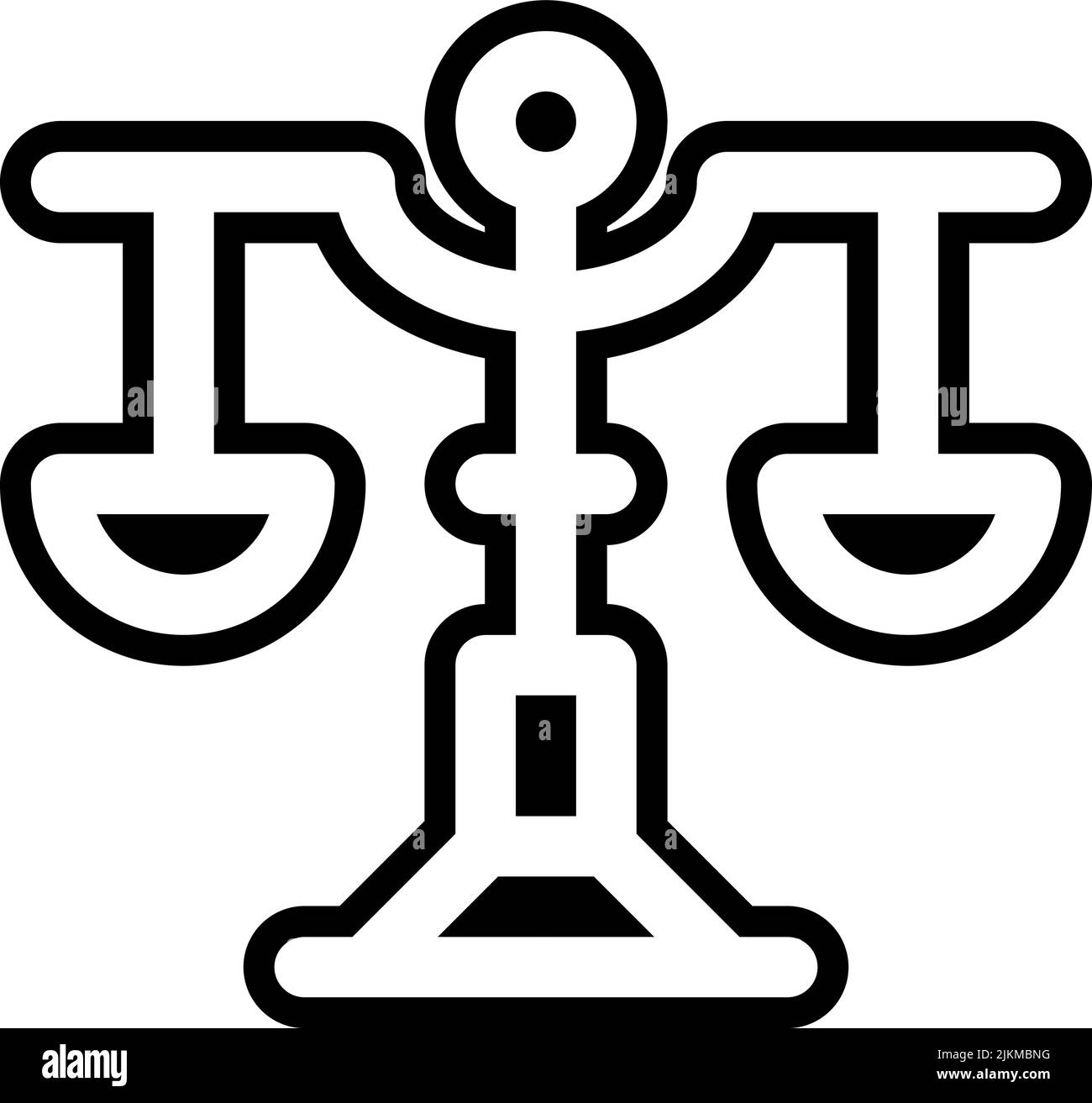 balance icon black vector illustration Stock Vector Image & Art Alamy