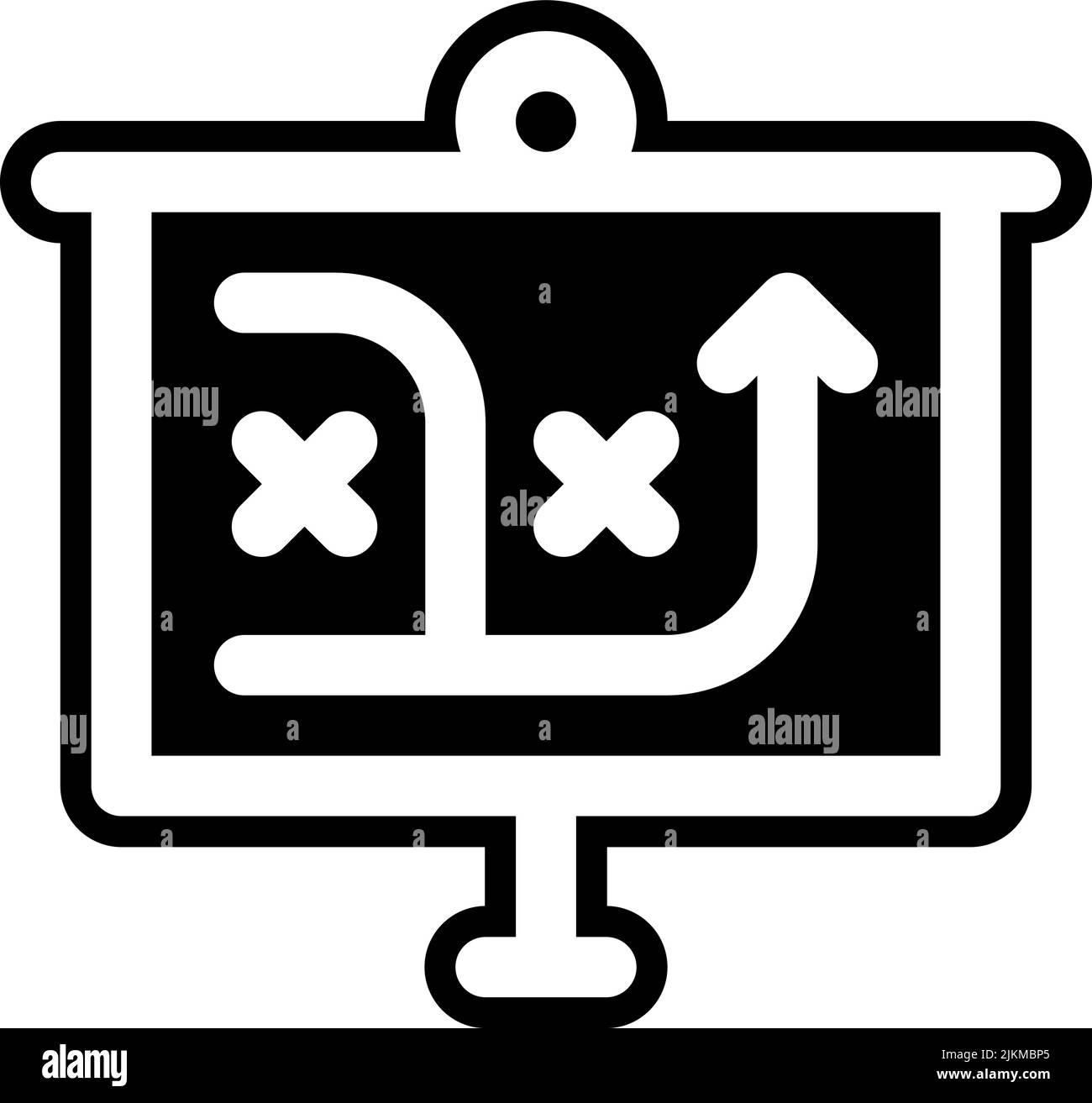 strategy icon black vector illustration Stock Vector Image & Art - Alamy