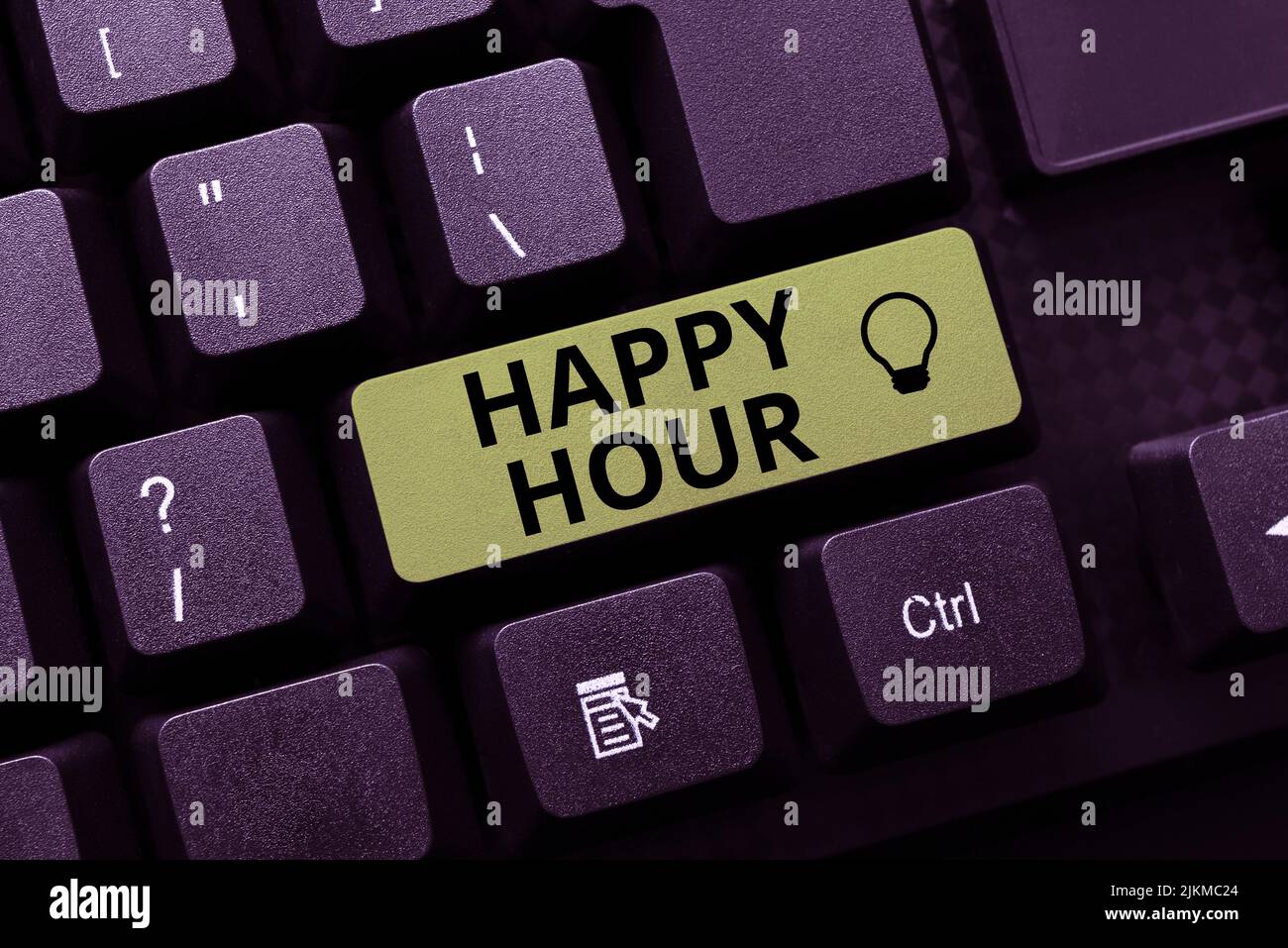 Hand writing sign Happy Hour. Concept meaning Spending time for activities that makes you relax for a while -49200 Stock Photo