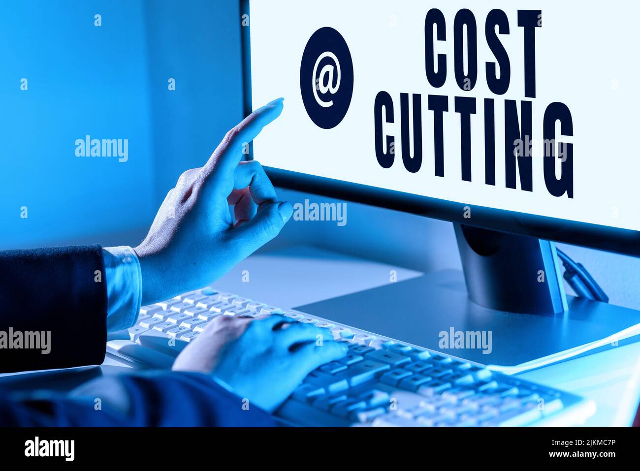 Conceptual caption Cost Cutting. Business idea Measures implemented to