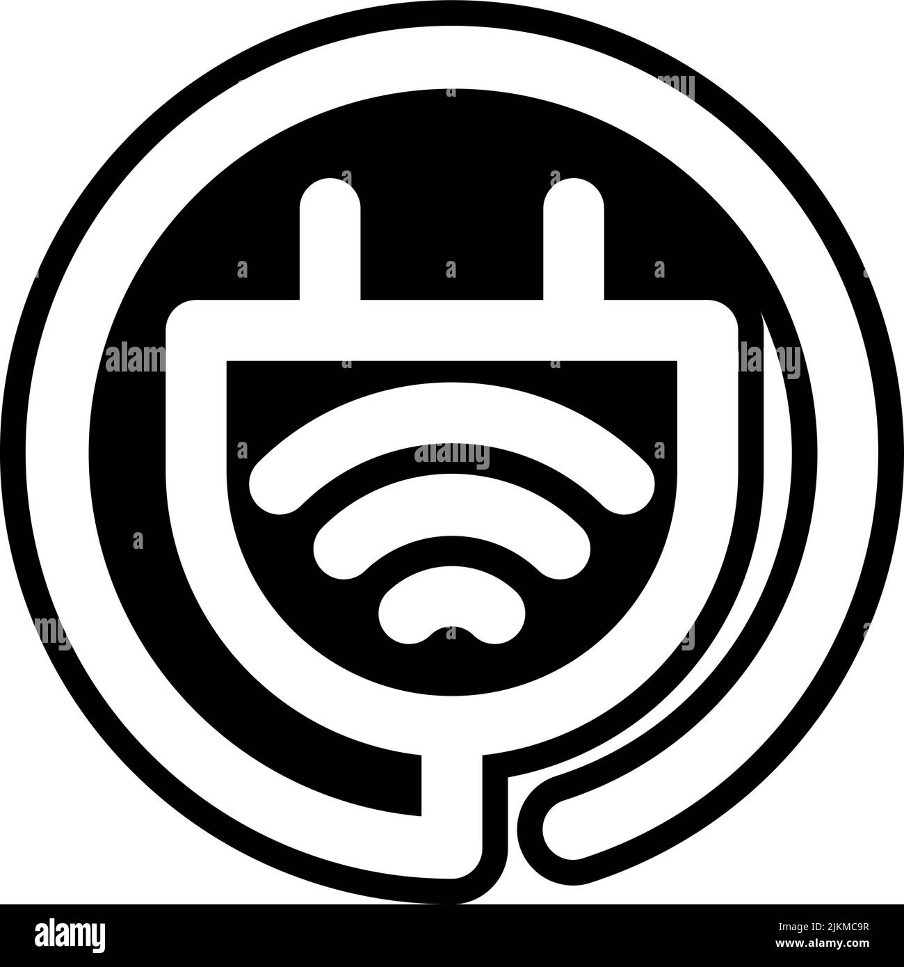 power icon black vector illustration Stock Vector Image & Art - Alamy