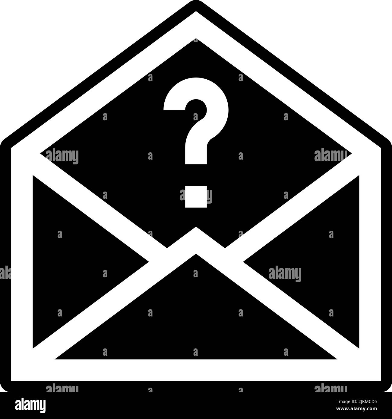 mail icon black vector illustration Stock Vector Image & Art - Alamy
