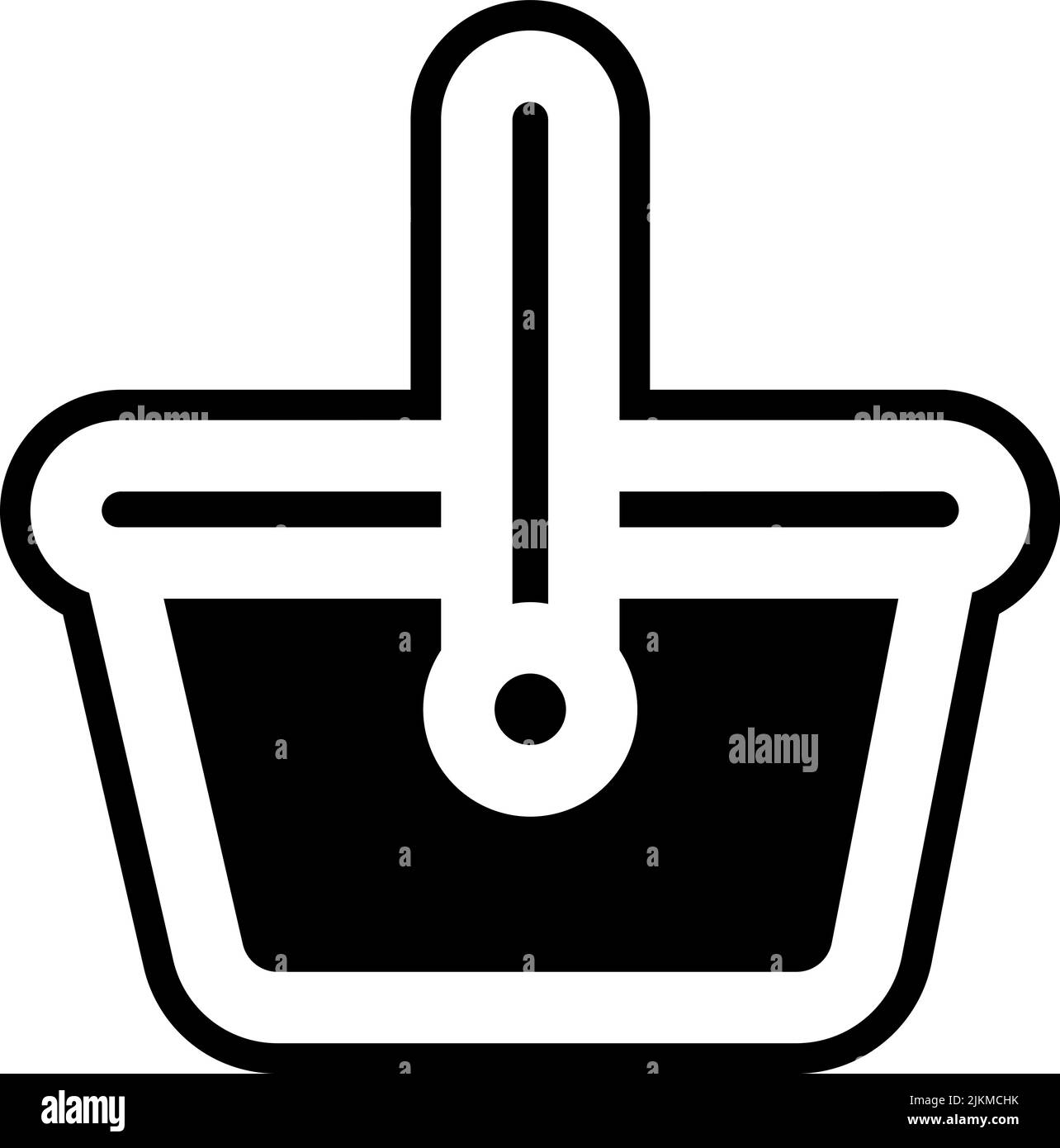 picnic basket icon black vector illustration Stock Vector Image & Art ...