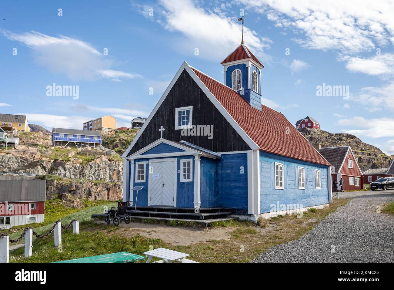 old-red-and-blue-wooden-bethel-church-in-sisimiut-greenland-on-16-july