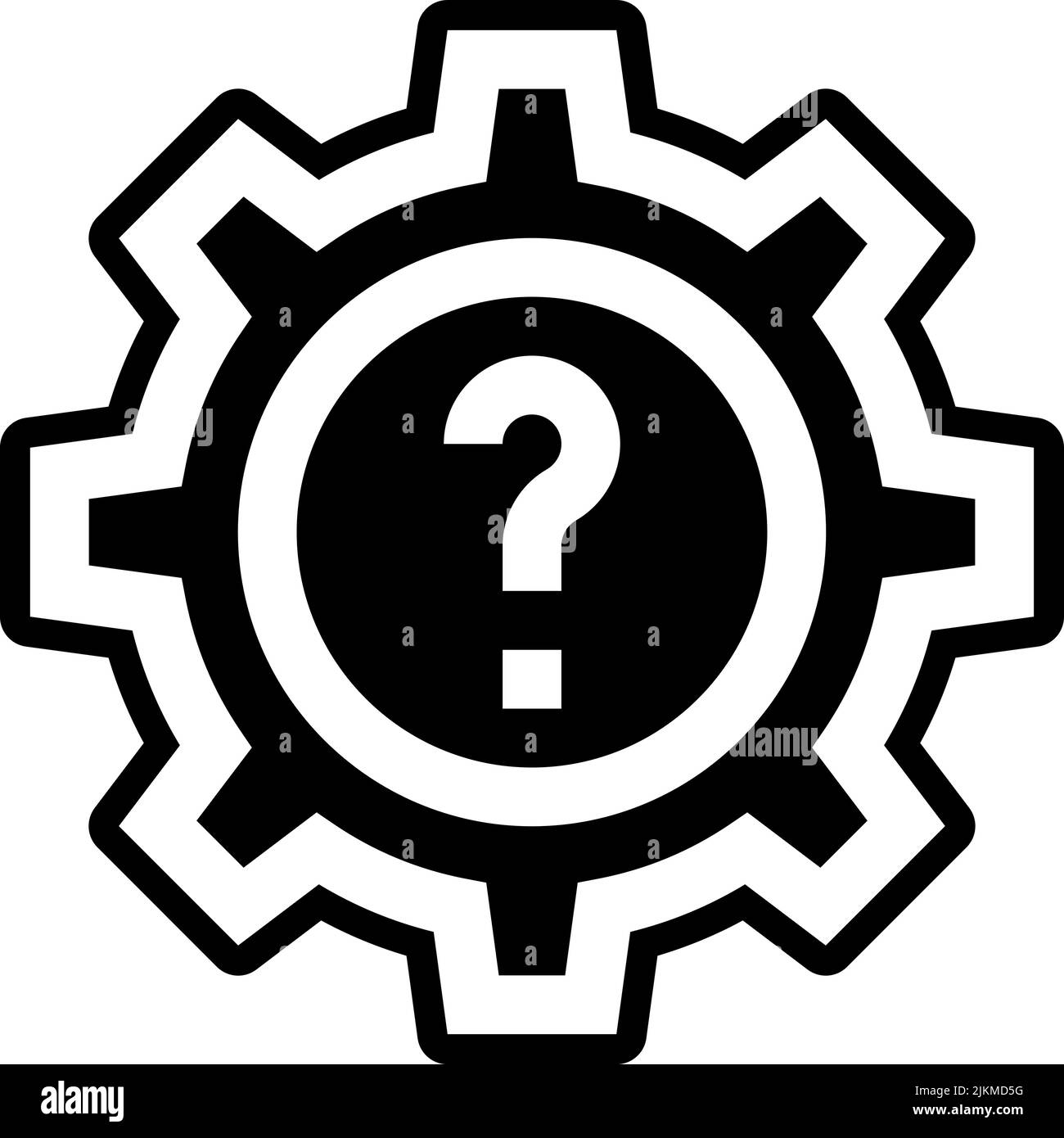 settings icon black vector illustration Stock Vector Image & Art Alamy