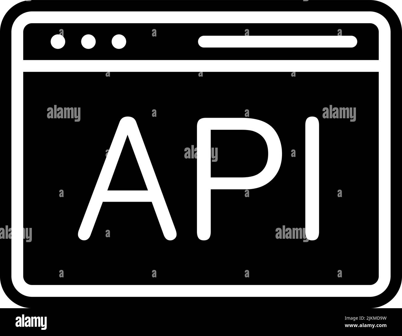 api icon black vector illustration Stock Vector Image & Art - Alamy