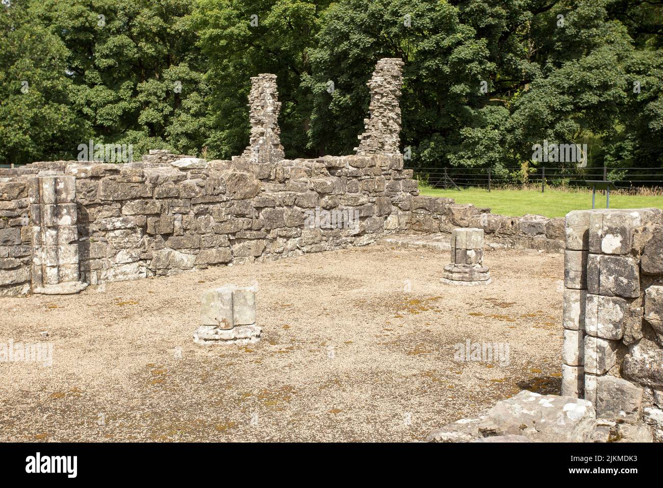 Shap Abbey ruins Lake District Cumbria Stock Photo