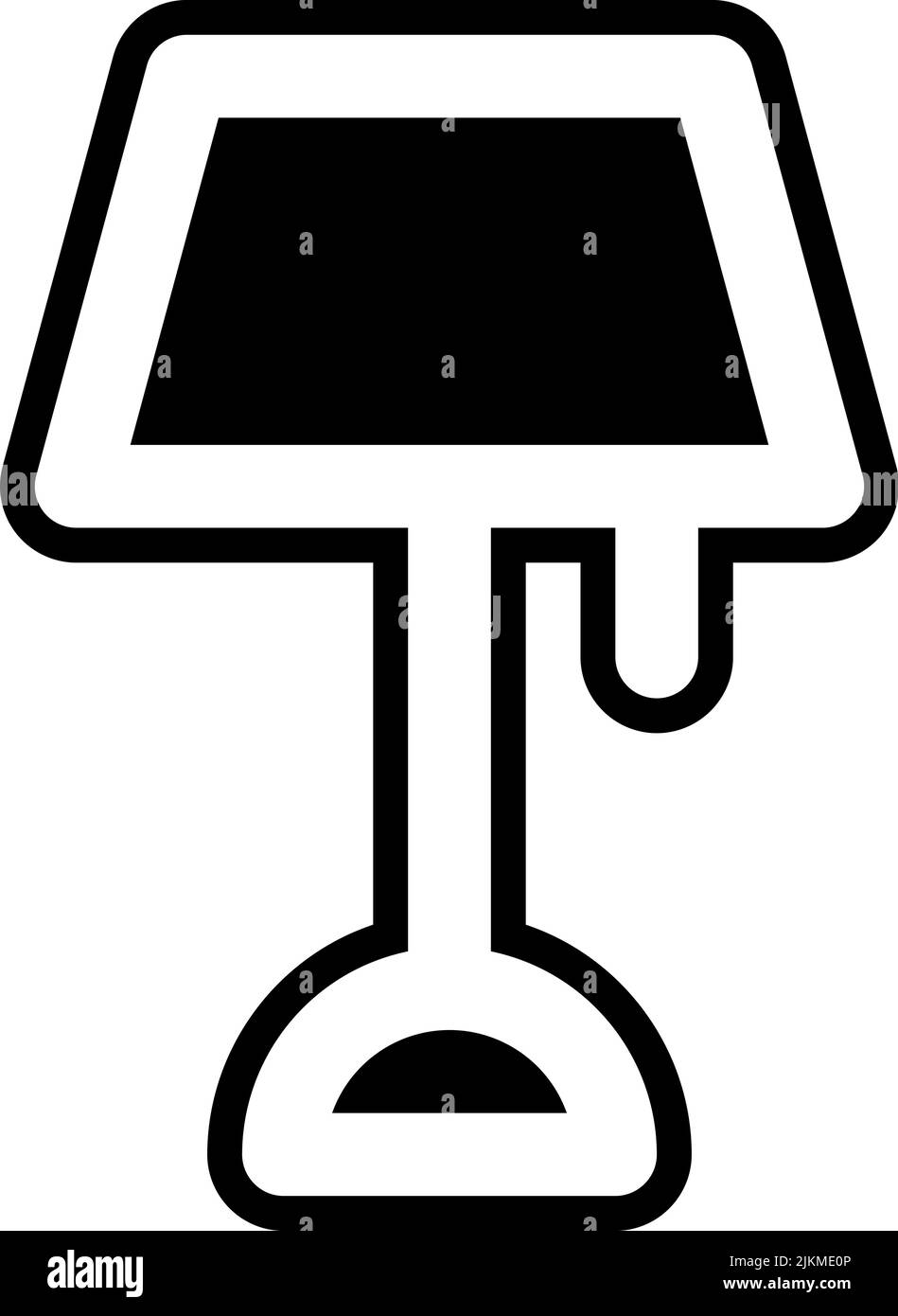 table lamp icon black vector illustration Stock Vector Image & Art - Alamy