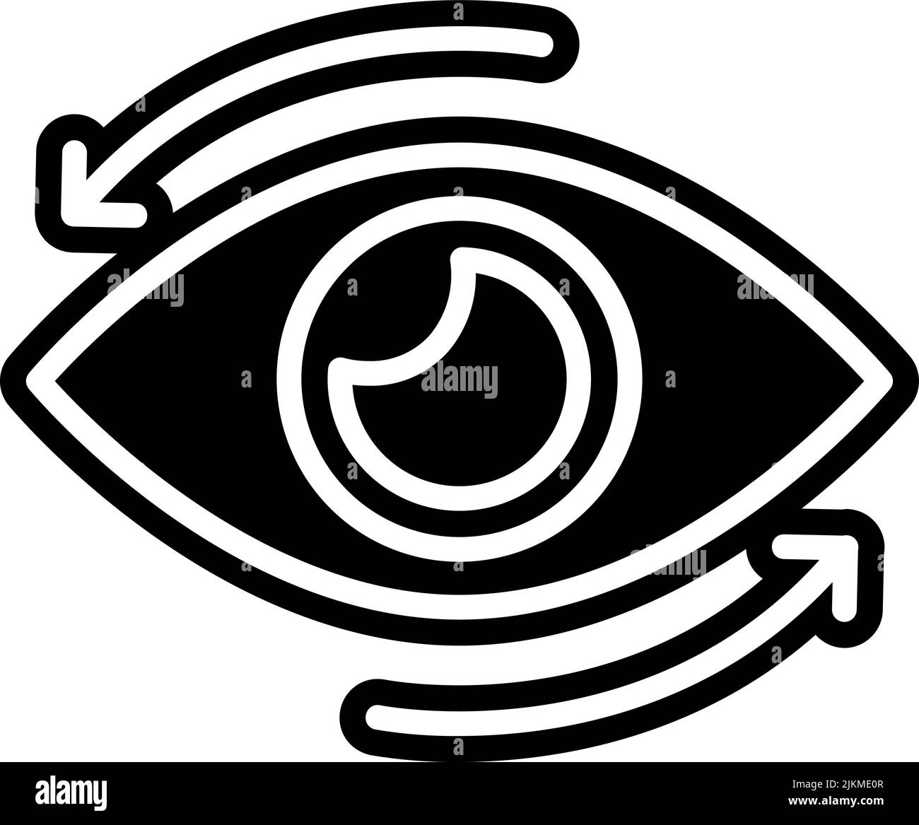 eye icon black vector illustration Stock Vector Image & Art - Alamy