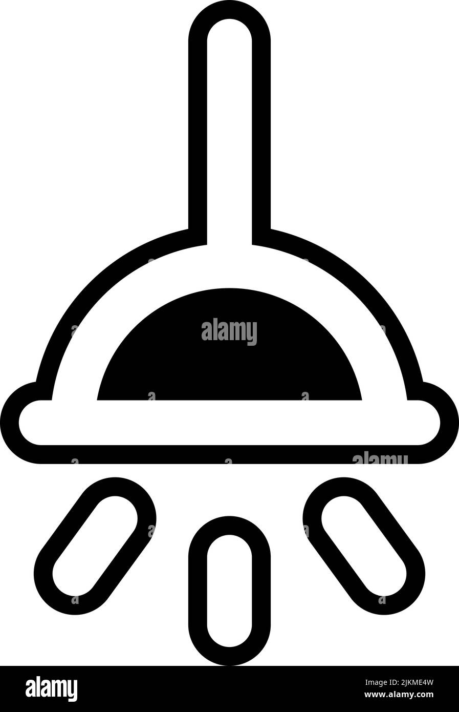 lamp icon black vector illustration Stock Vector Image & Art - Alamy