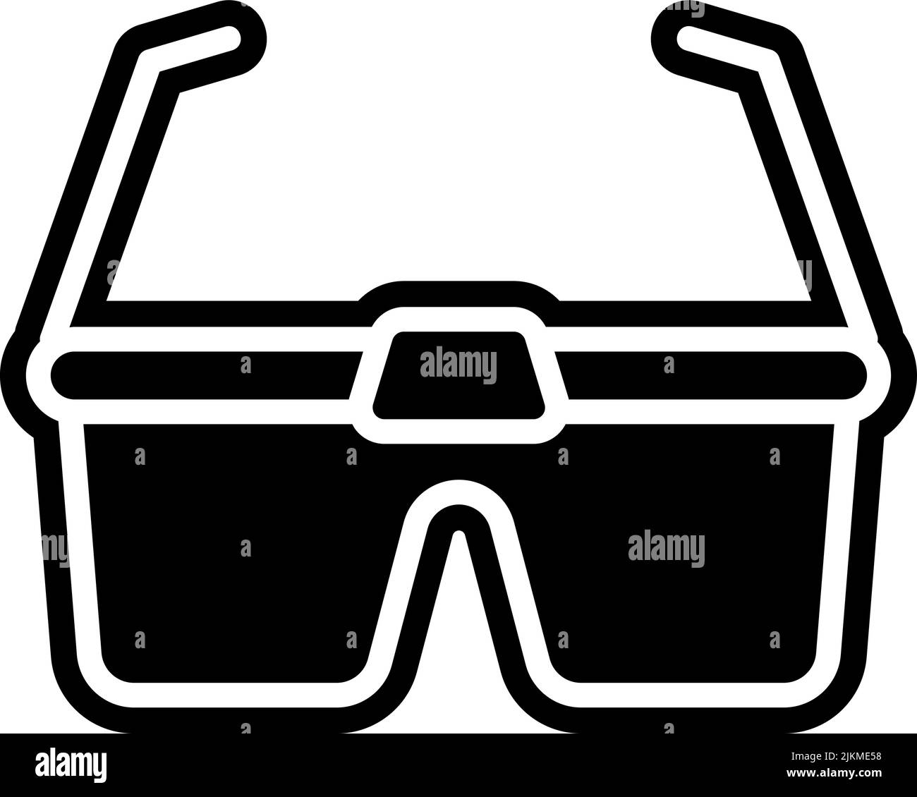 goggles icon black vector illustration Stock Vector Image & Art Alamy