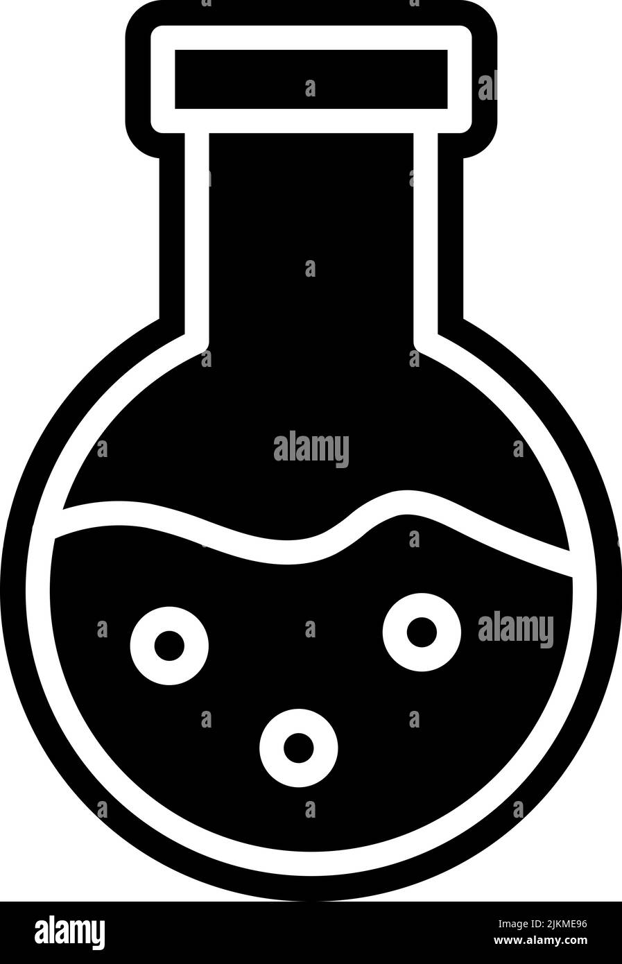 flask icon black vector illustration Stock Vector Image & Art - Alamy