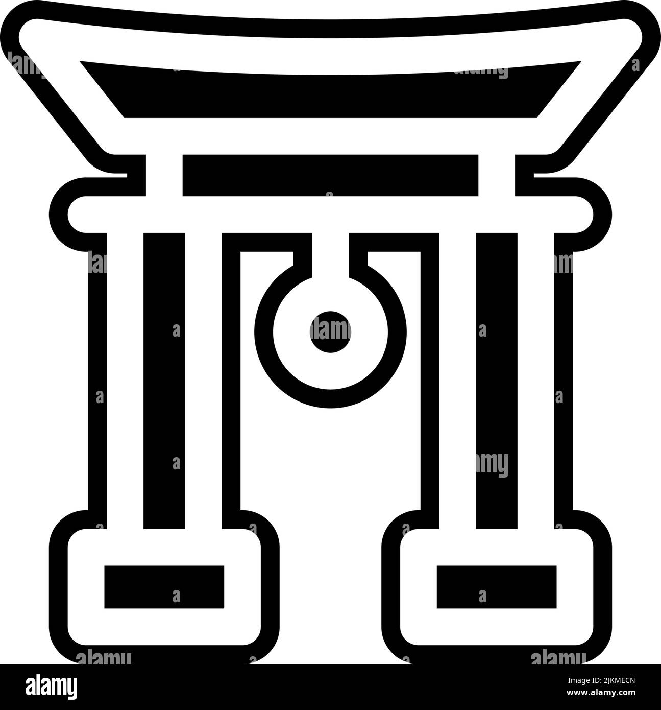 torii gate icon black vector illustration Stock Vector Image & Art - Alamy