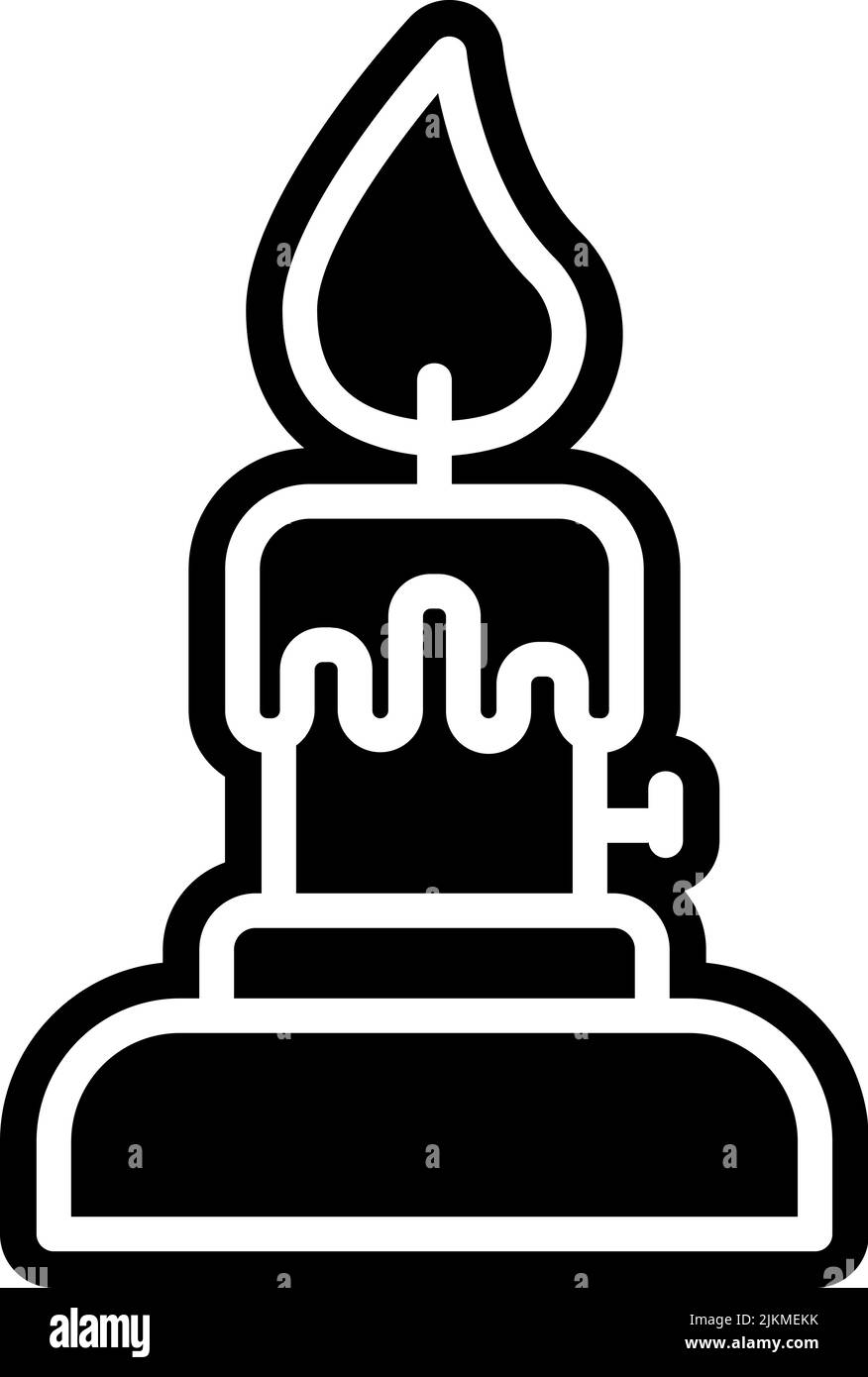 candle icon black vector illustration Stock Vector Image & Art - Alamy