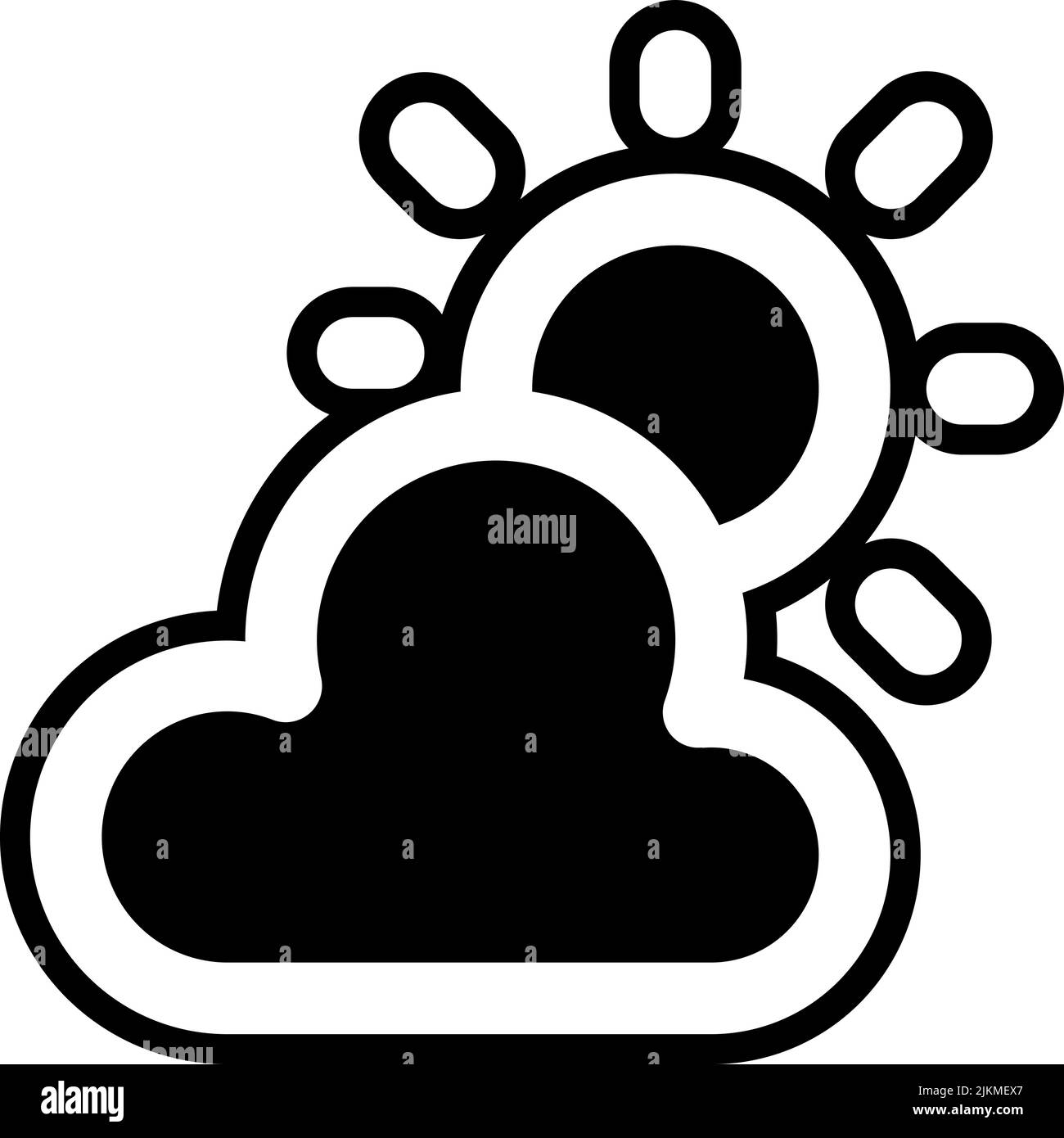 weather icon black vector illustration Stock Vector Image & Art - Alamy