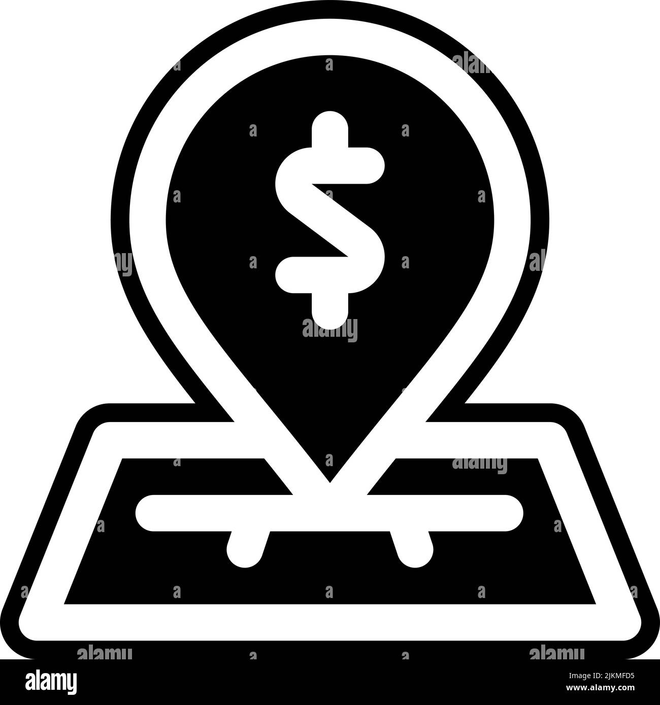 location icon black vector illustration Stock Vector Image & Art - Alamy