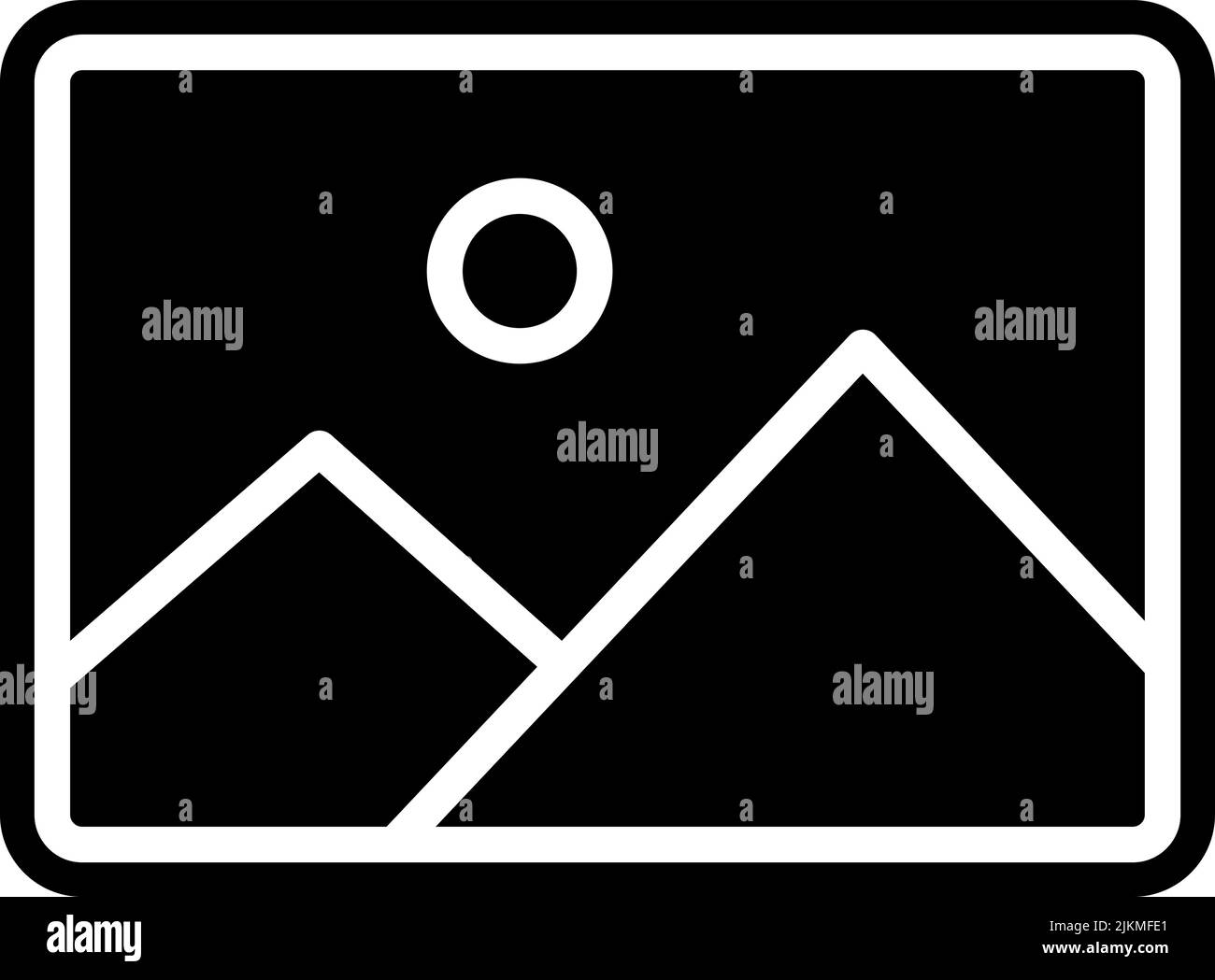picture icon black vector illustration Stock Vector Image & Art - Alamy