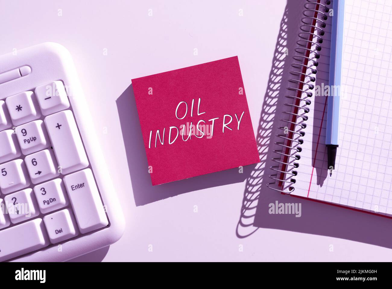 Text caption presenting Oil Industry. Business overview Exploration