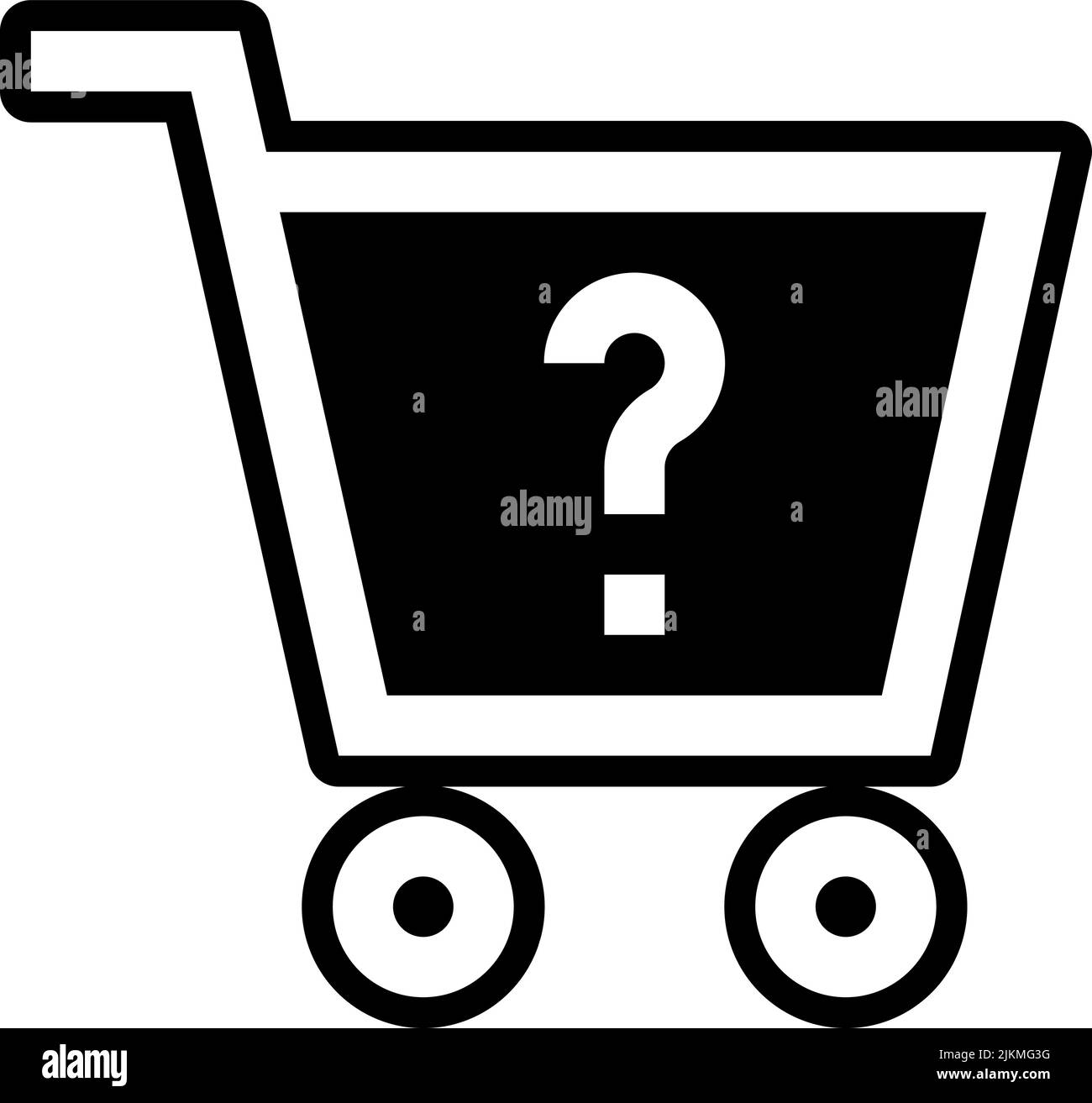 shopping cart icon black vector illustration Stock Vector Image & Art ...