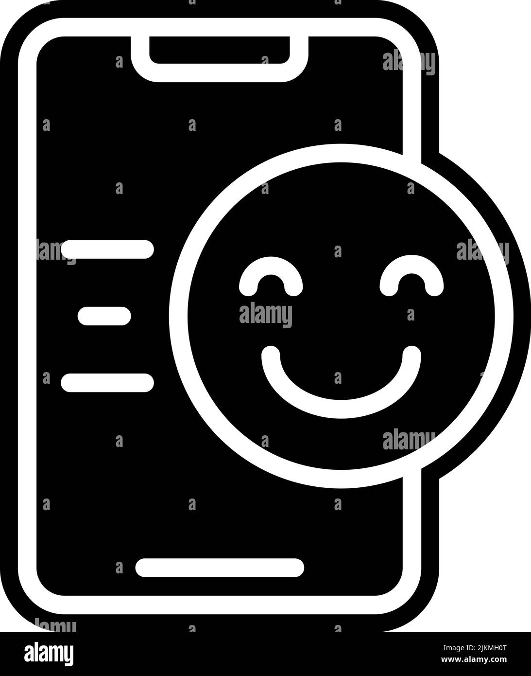 emoji icon black vector illustration Stock Vector Image & Art - Alamy
