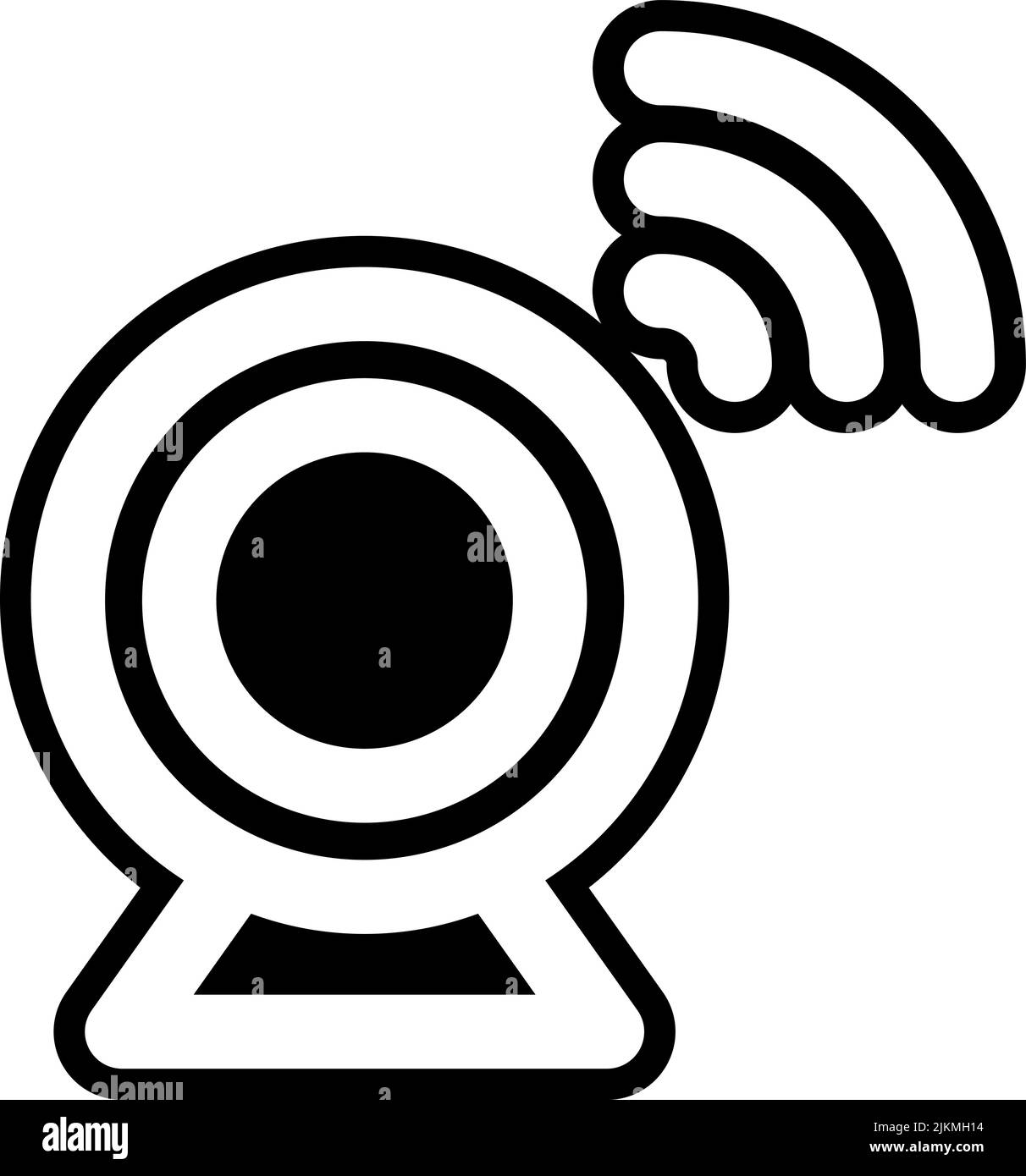webcam icon black vector illustration Stock Vector Image & Art - Alamy