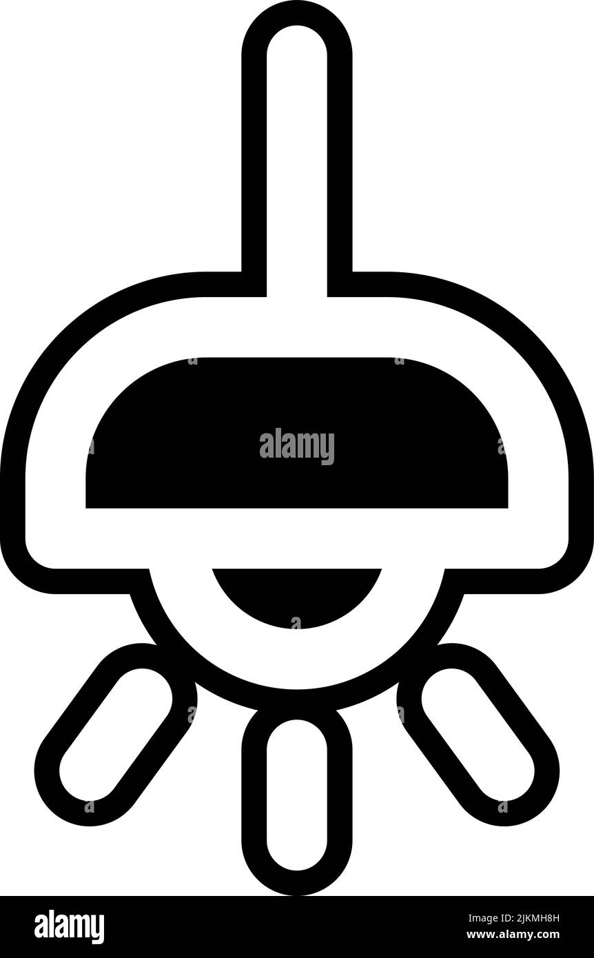 ceiling lamp icon black vector illustration Stock Vector Image & Art ...