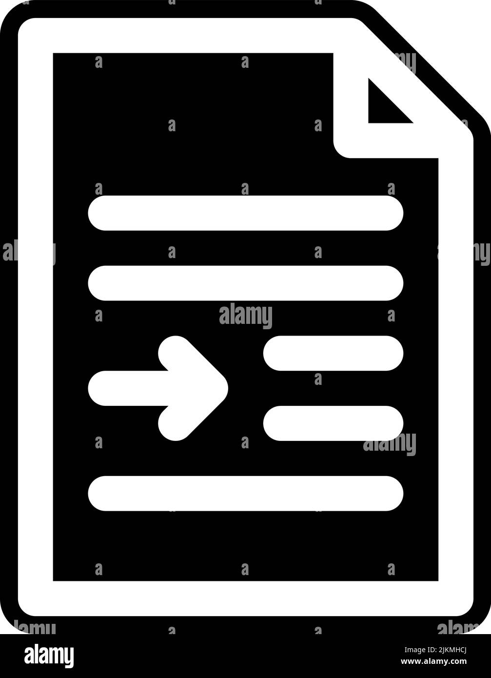 right indent icon black vector illustration Stock Vector Image & Art