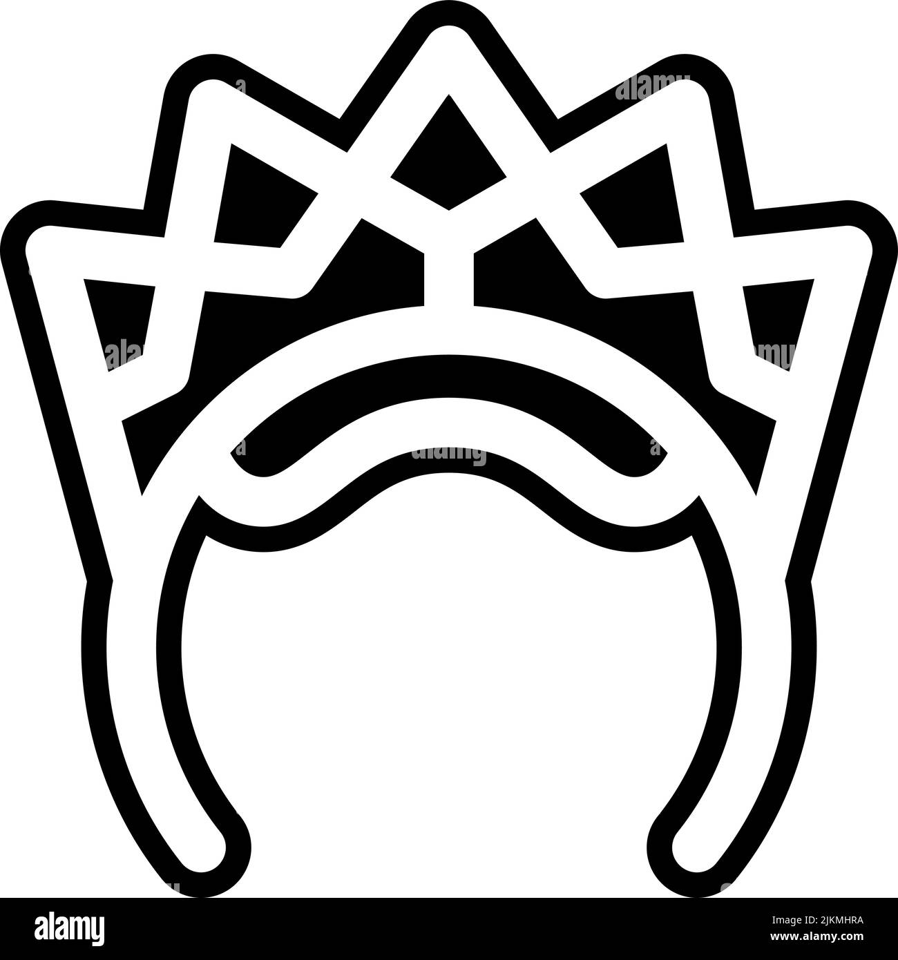 crown icon black vector illustration Stock Vector Image & Art - Alamy