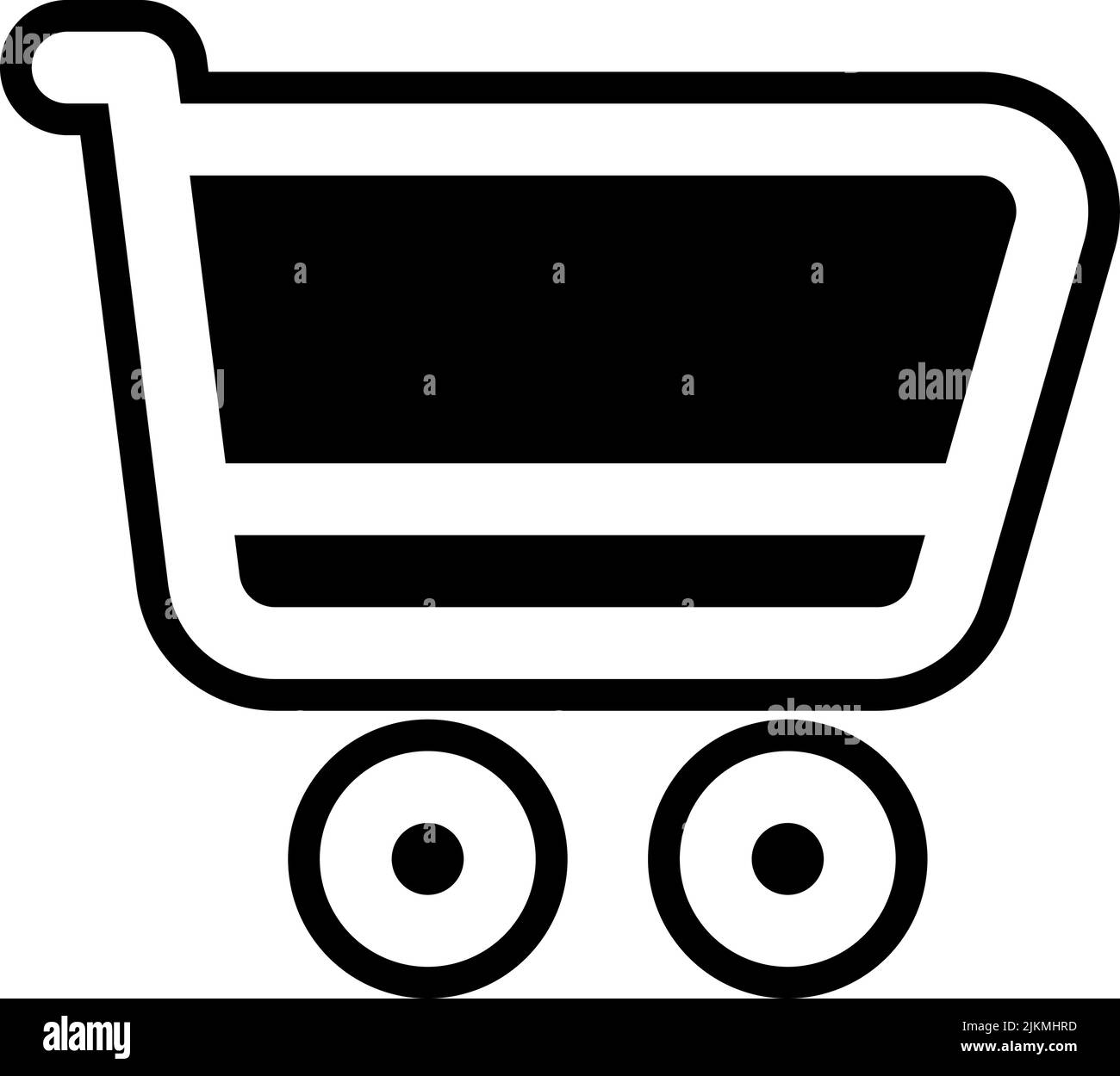 shopping cart icon black vector illustration Stock Vector Image & Art ...
