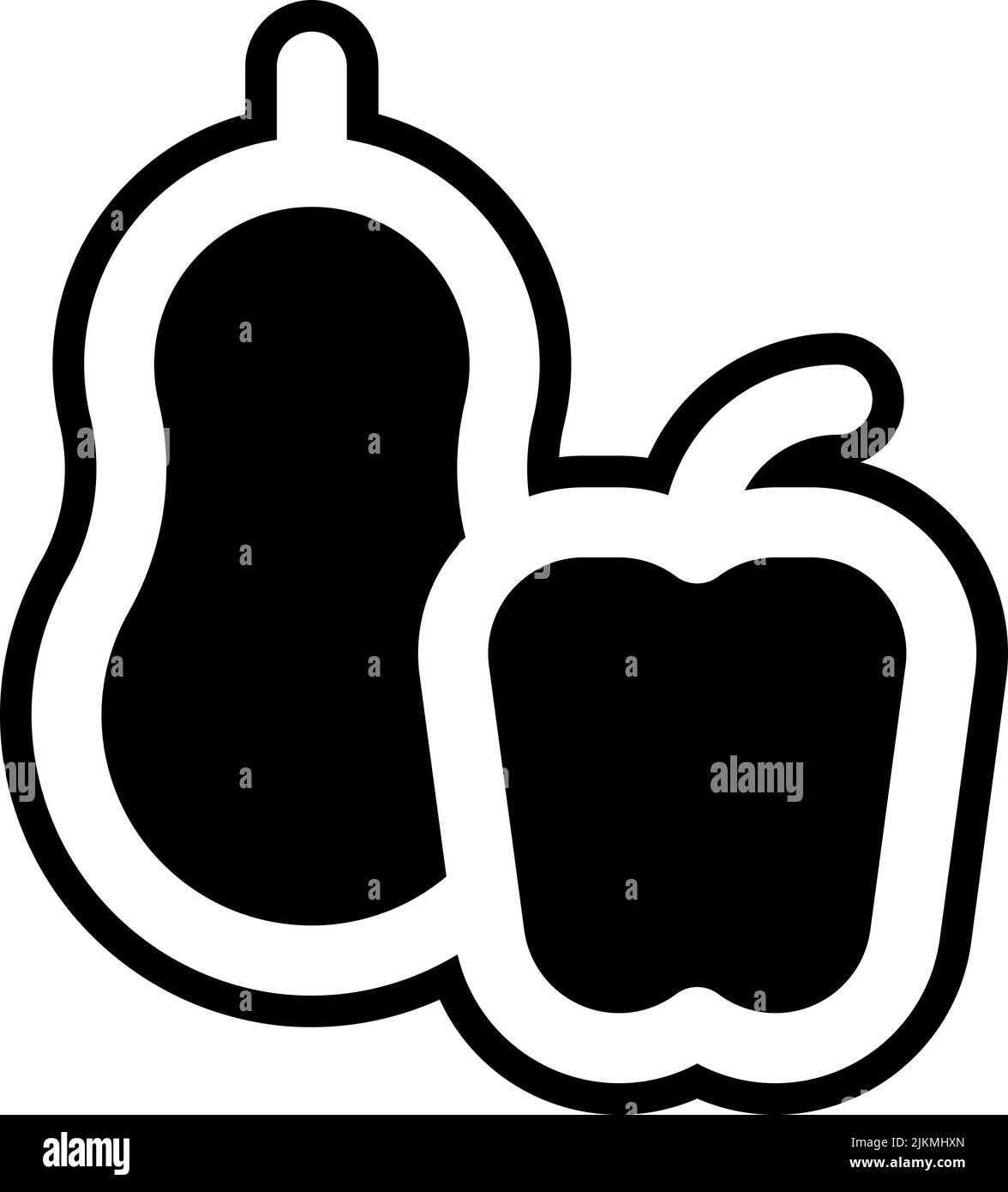 fruit icon black vector illustration Stock Vector Image & Art - Alamy