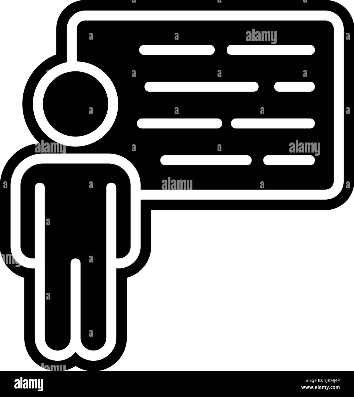 presentation icon black vector illustration Stock Vector Image & Art ...