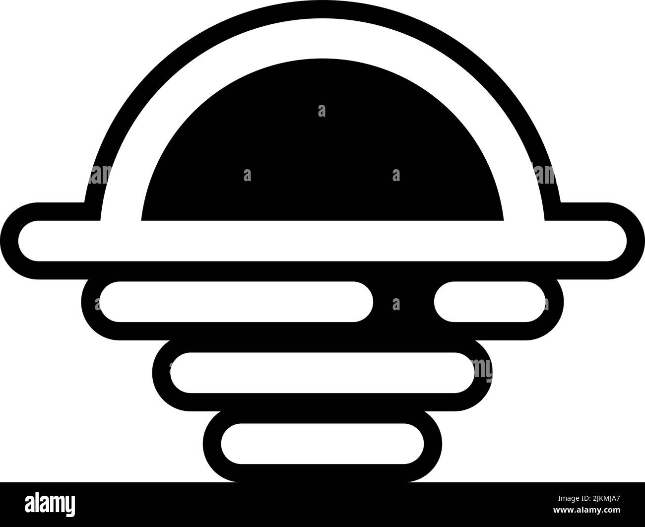 sunrise icon black vector illustration Stock Vector Image & Art - Alamy