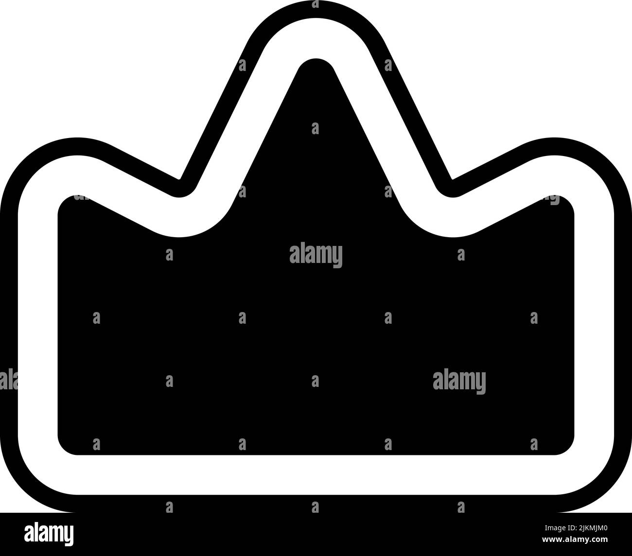 crown icon black vector illustration Stock Vector Image & Art - Alamy