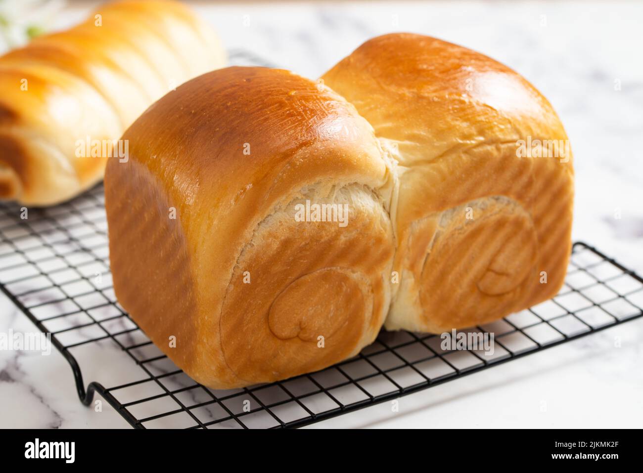 Homemade bake sweet bun or dinner roll Stock Photo