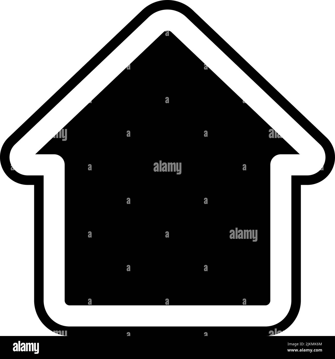 home icon black vector illustration Stock Vector Image & Art - Alamy