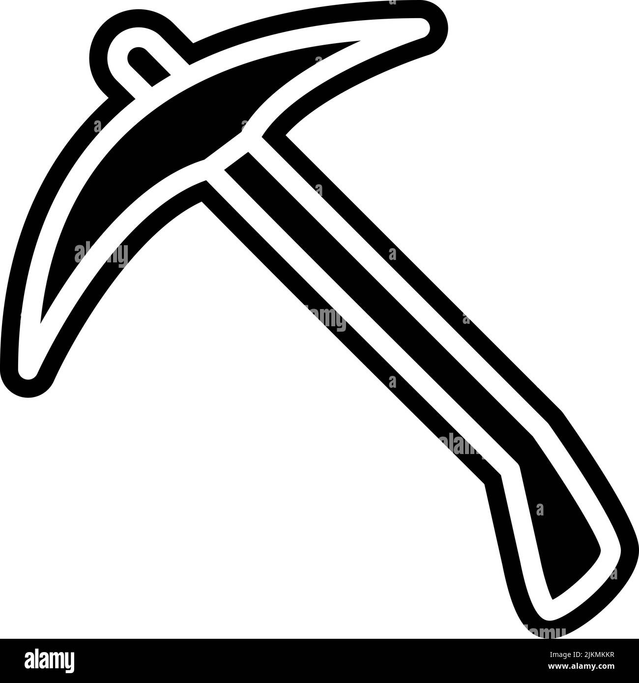 hoe icon black vector illustration Stock Vector Image & Art - Alamy