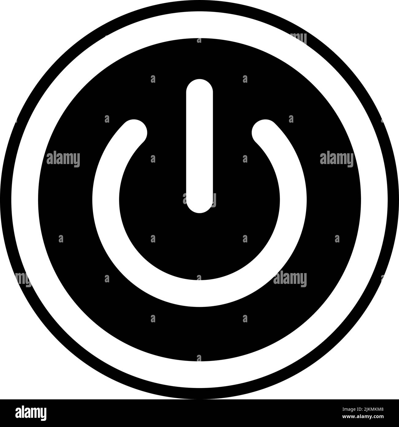 power icon black vector illustration Stock Vector Image & Art - Alamy