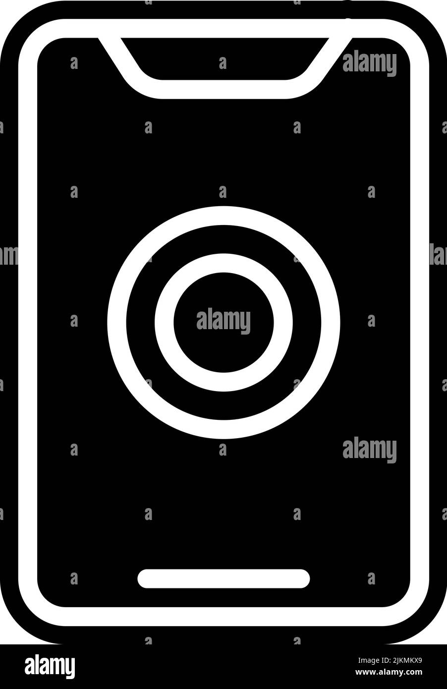 cellphone icon black vector illustration Stock Vector Image & Art - Alamy