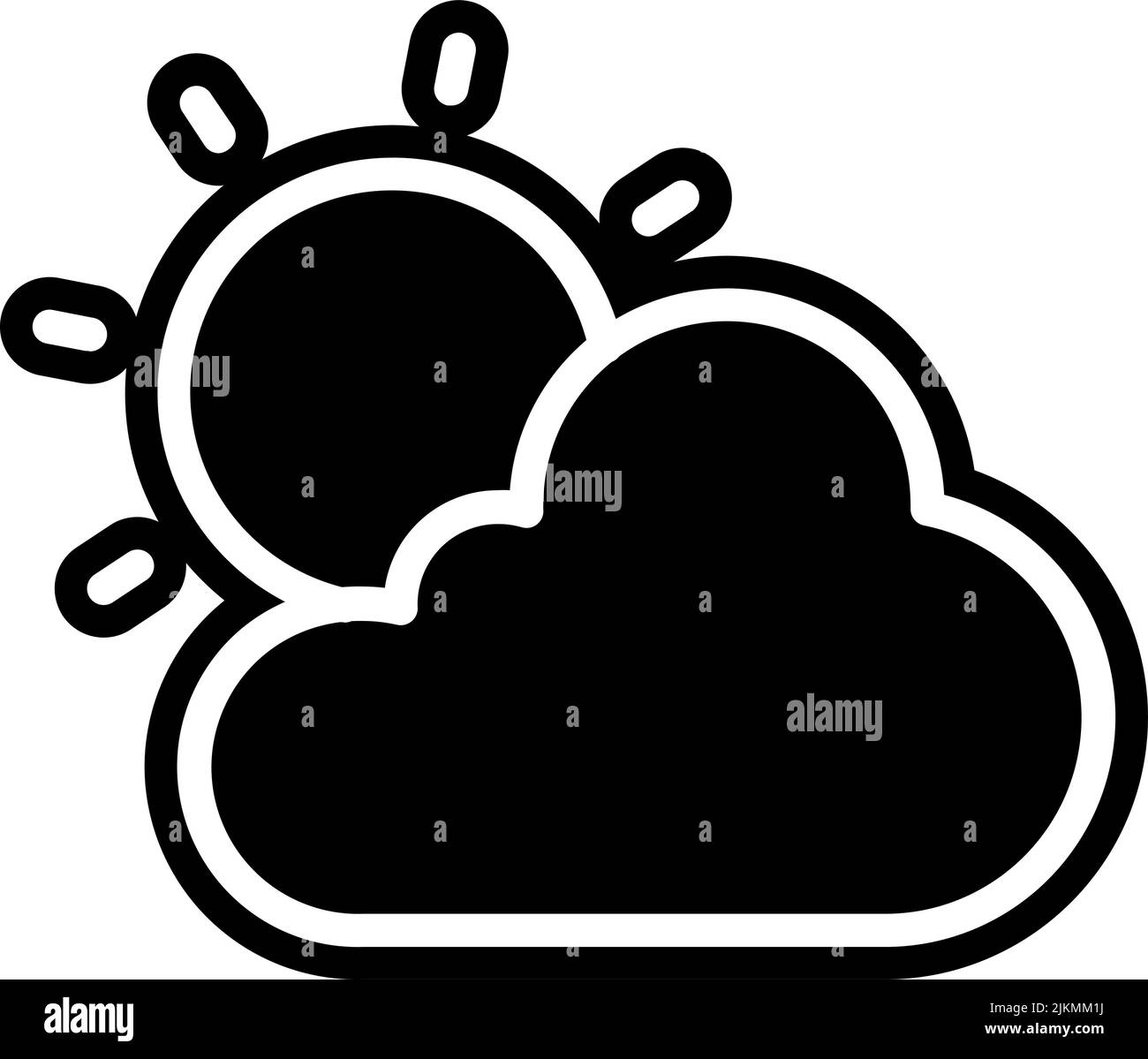 sun icon black vector illustration Stock Vector Image & Art - Alamy