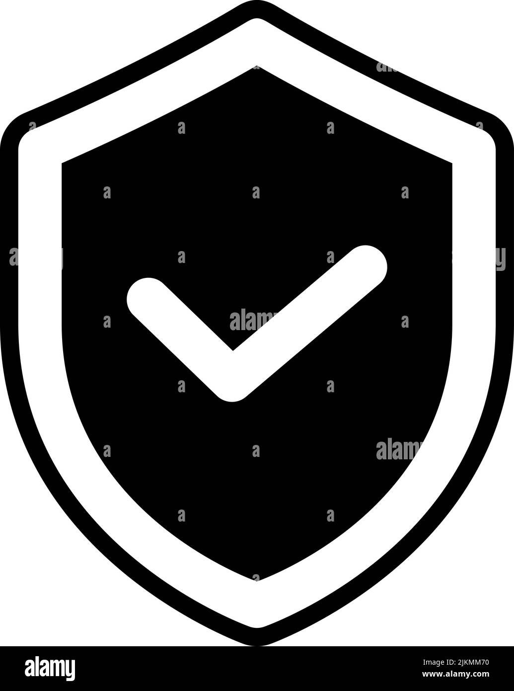 shield icon black vector illustration Stock Vector Image & Art - Alamy