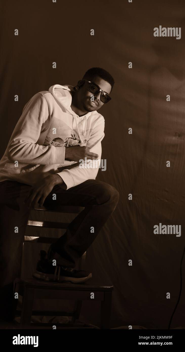 Cheerful young african american hi-res stock photography and images - Alamy