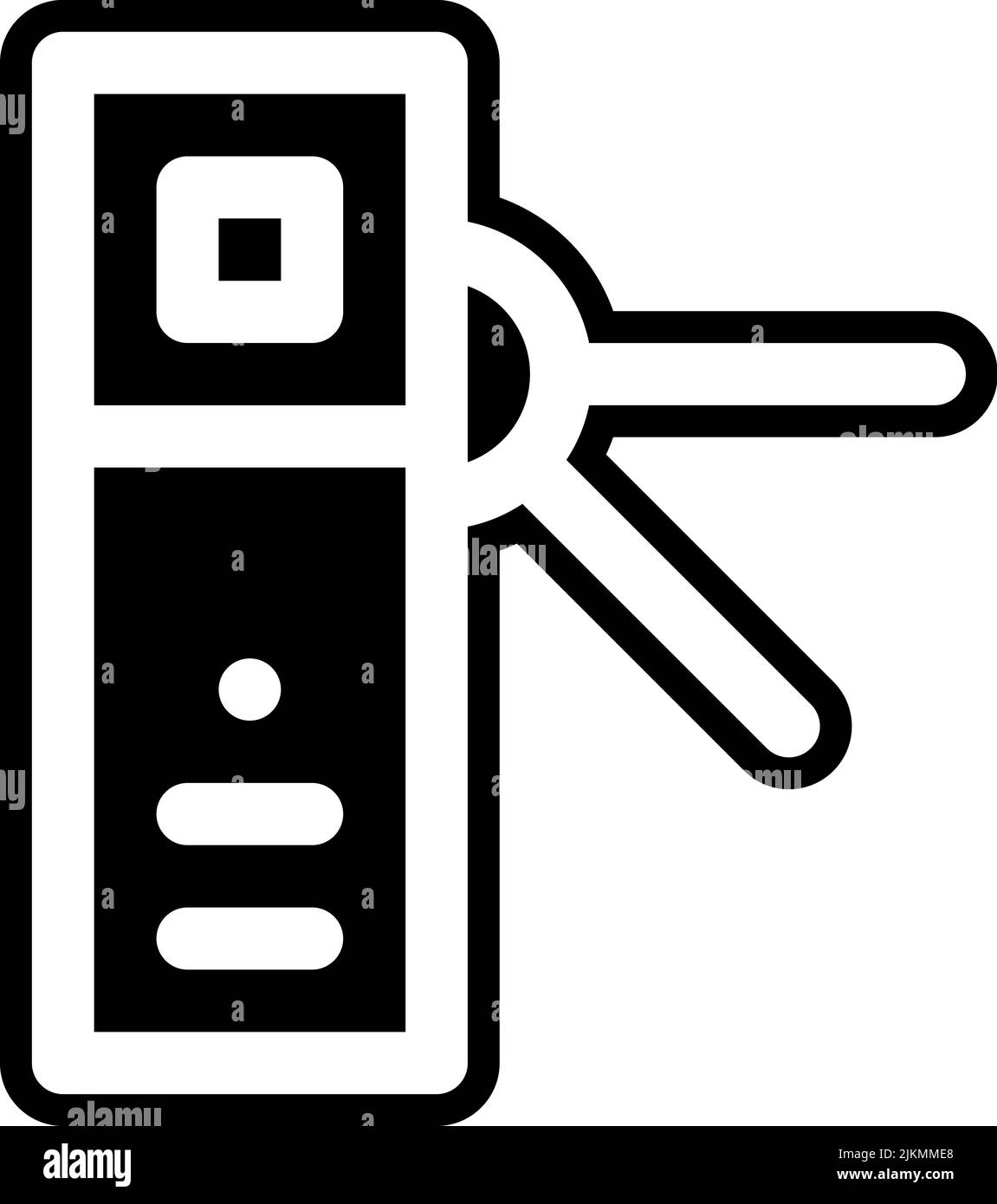 turnstile icon black vector illustration. Stock Vector