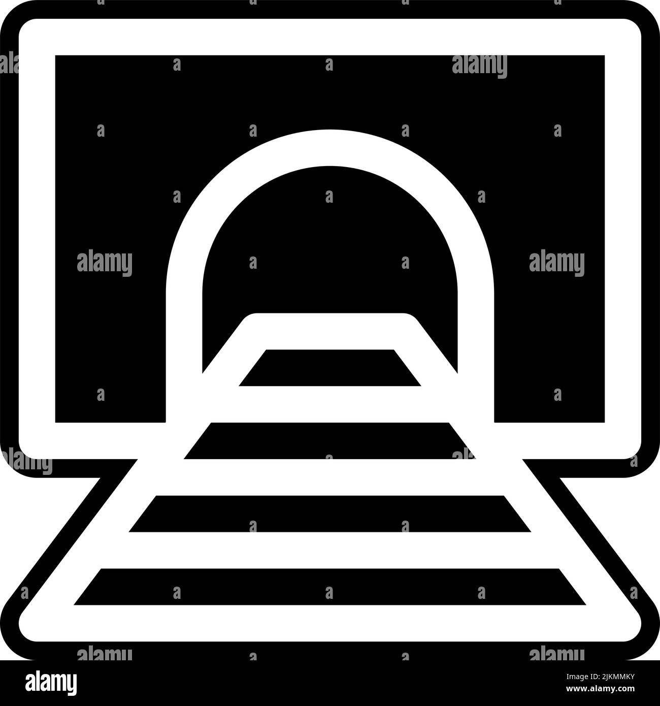 tunnel icon black vector illustration Stock Vector Image & Art - Alamy